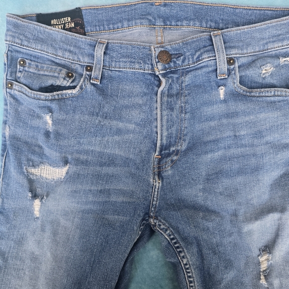 Hollister Authentic Denim Jean Men's Skinny Jeans Sz 34 - Picture 3 of 8